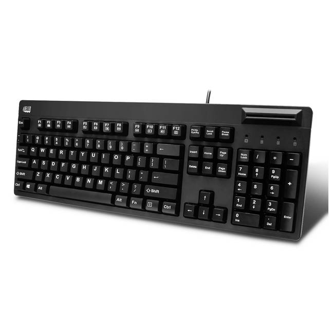 ADESSO AKB-630SB-TAA EasyTouch 630SB-TAA Smart Card Reader Keyboard (TAA Compliant) | AKB-630SB-TAA