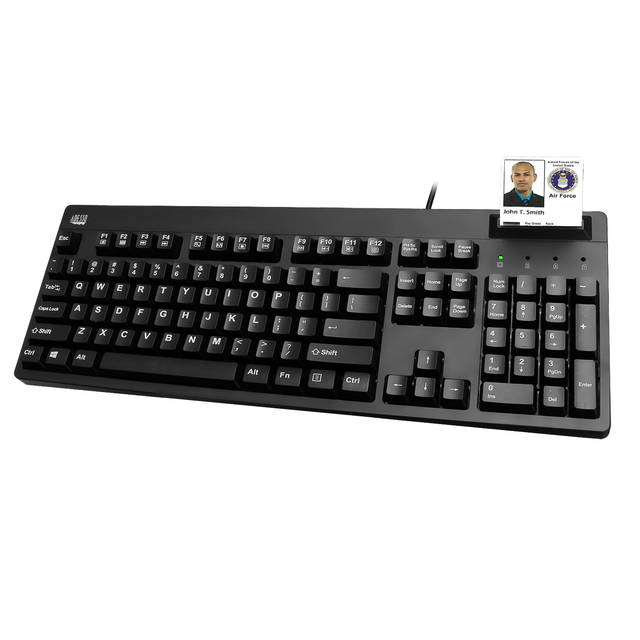 ADESSO AKB-630SB-TAA EasyTouch 630SB-TAA Smart Card Reader Keyboard (TAA Compliant) | AKB-630SB-TAA