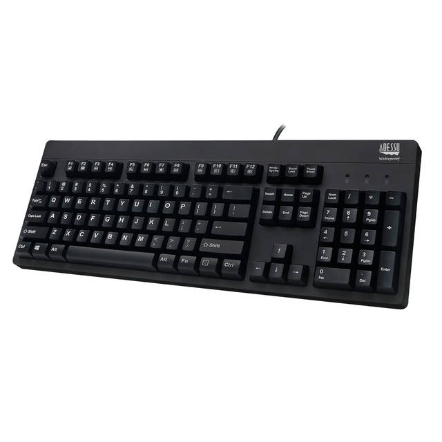 ADESSO AKB-630UB EasyTouch 630UB - Antimicrobial Waterproof Keyboard | AKB-630UB