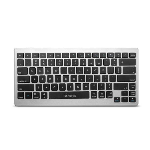 Bornd B33 Wireless Bluetooth 3.0 Keyboard for PC/ipad 1,2,3, Mini/Tablet/Smart Phone (Silver) | B33 SILVER