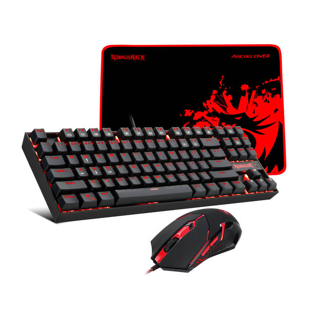 Redragon K552-BA Gaming Keyboard, Mouse and Mouse Pad Combo | K552-BA