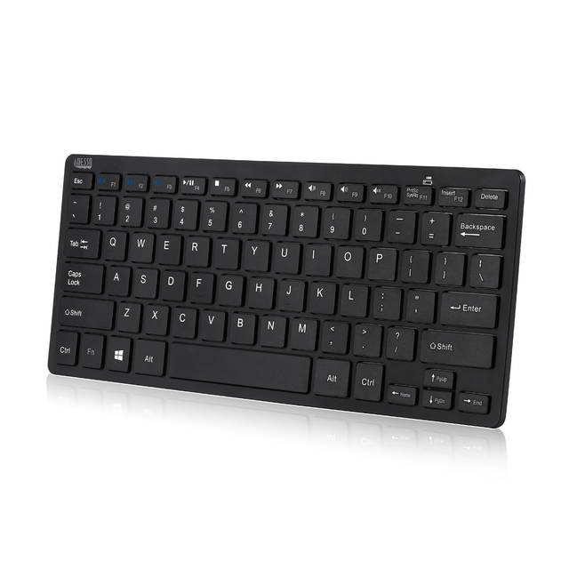 Adesso WKB-1100BB Bluetooth Wireless SlimTouch Mini Keyboard for Windows/Android OS | WKB-1100BB