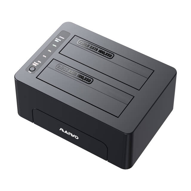MAIWO K3082 2 Bays Docking Station / Duplicator for 2.5 inch/3.5 inch SATA HDD/SSD | K3082