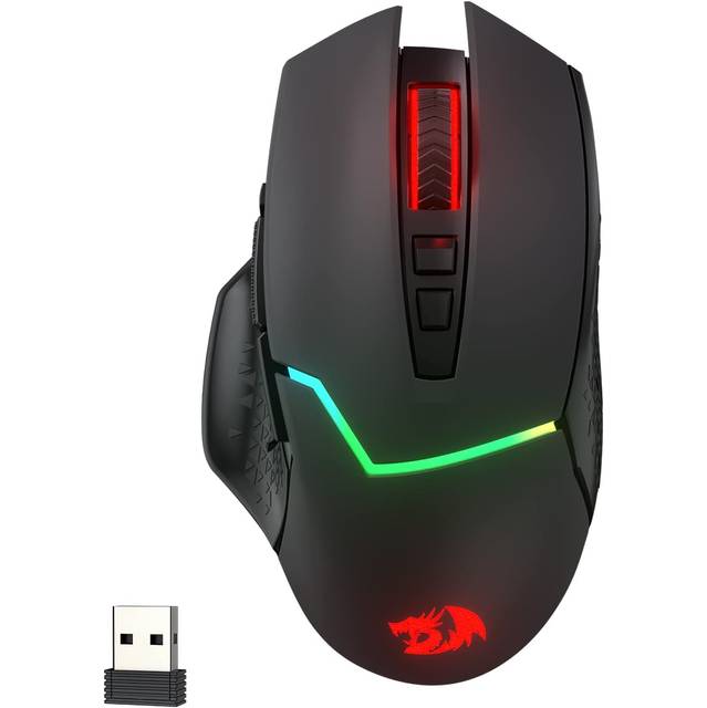 Redragon M690 PRO Wireless Gaming Mouse, 8000 DPI, w/ Rapid Fire Key, 8 Macro Buttons, Ergonomic Design for PC/Mac/Laptop (Black) | M690 PRO