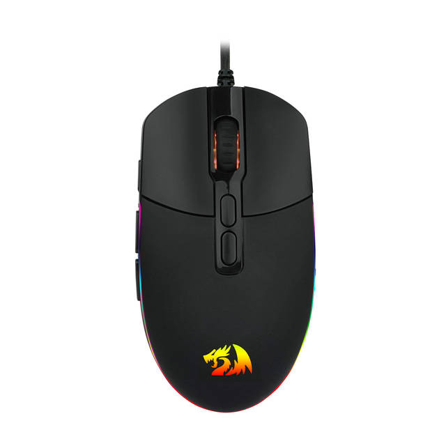 Redragon M719 RGB INVADER Wired Optical Gaming Mouse, 7 Programmable Buttons, RGB Backlit, 10,000 DPI, Ergonomic PC Computer Gaming Mice with Fire Button | M719 RGB