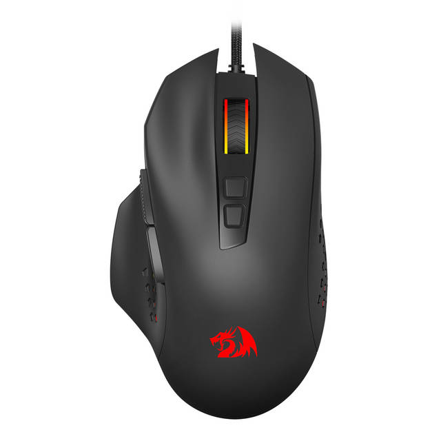 REDRAGON Roadmaster M723 gaming mouse,7 buttons programmable buttons& 5 Backlit Modes, max 12400DPI,180CM high-speed USB braided cable.  | M723