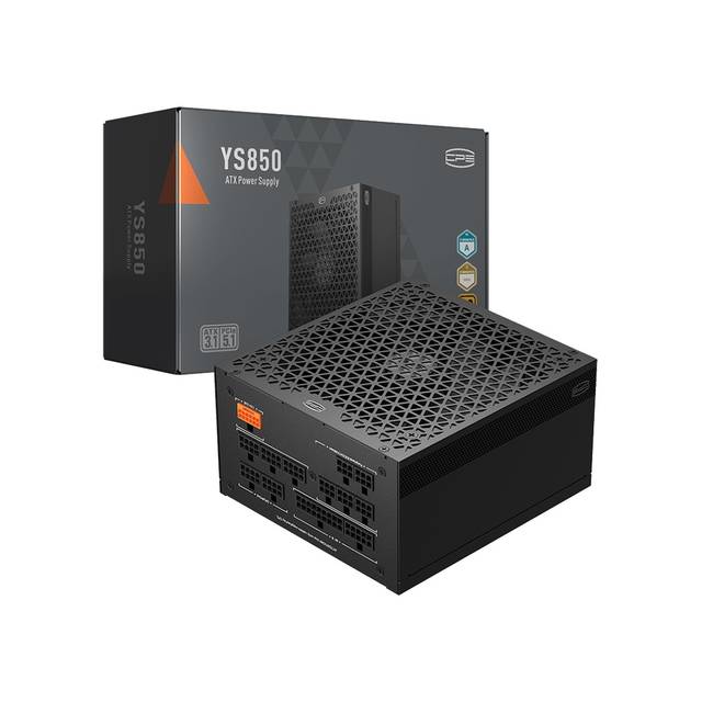 PCCOOLER CPS YS850 Power Supply, 850W 80 Plus Gold Certified Fully Modular PCIe 5.1 & ATX 3.1 Gaming PSU, Wide Compatibility, 135mm FDB Fan, Full Japan Electrolytic Capacitors | YS850