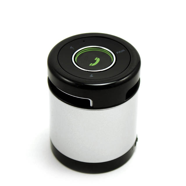 iKANOO BT012 Wireless Bluetooth/Wired 3.5mm Portable Speaker w/ Microphone & Volume Control (Silver) | BT012-SILVER
