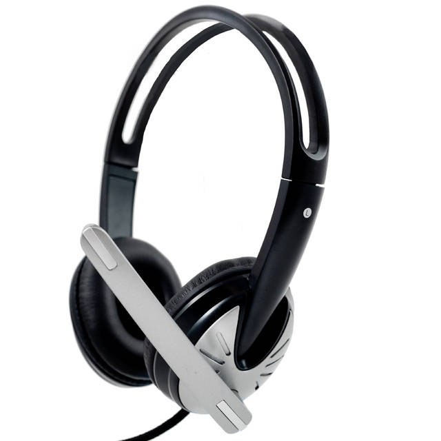 iMicro SP-IMME282 Wired USB Headphone w/ Microphone & Volume Control (Black) | SP-IMME282