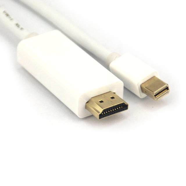 VCOM CG681-6.6FEET-WHITE 6.6ft DisplayPort Male to Mini DisplayPort Male Cable (White) | CG681-6.6FEET-WHITE